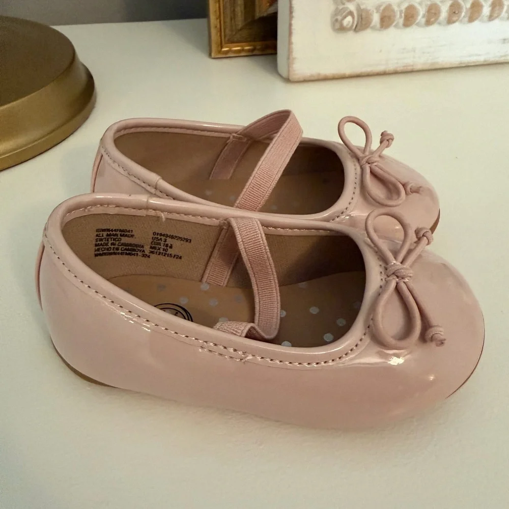 wonder nation Light Pink Mary Jane Flats with Bow